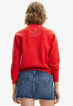 Desigual Bugs Bunny Embroidered - Trui - Red -Desigual 5341a7f1b47d4f248234728be893ce91