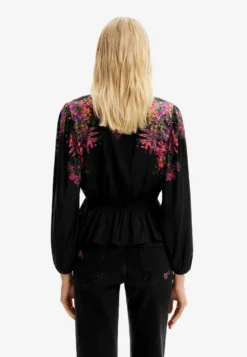 Desigual Digital Floral Wrap - Blouse - Black -Desigual 5435d3658739416c9f22c2322dd11c1a scaled