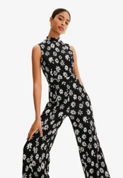 Desigual Contrast Floral Jumpsuit - Jumpsuit - Black 8 Desigual Contrast Floral Jumpsuit - Jumpsuit - Black -Desigual 546635f184b94f128d5ac83ff98f6f3a