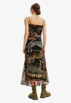Desigual M Christian Lacroix Tapestry- Jurk - Brown -Desigual 5475adb8ca4842ca883e05cb49bca26c