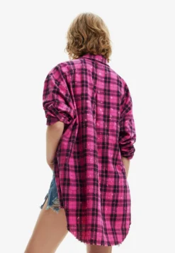 Desigual Oversize Plaid - Overhemdblouse - Pink -Desigual 553bde353b01473b8bc52a6e84b7de80 scaled