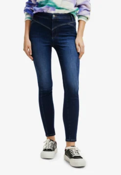 Desigual Push-Up- Jeans Skinny Fit - Dark Blue