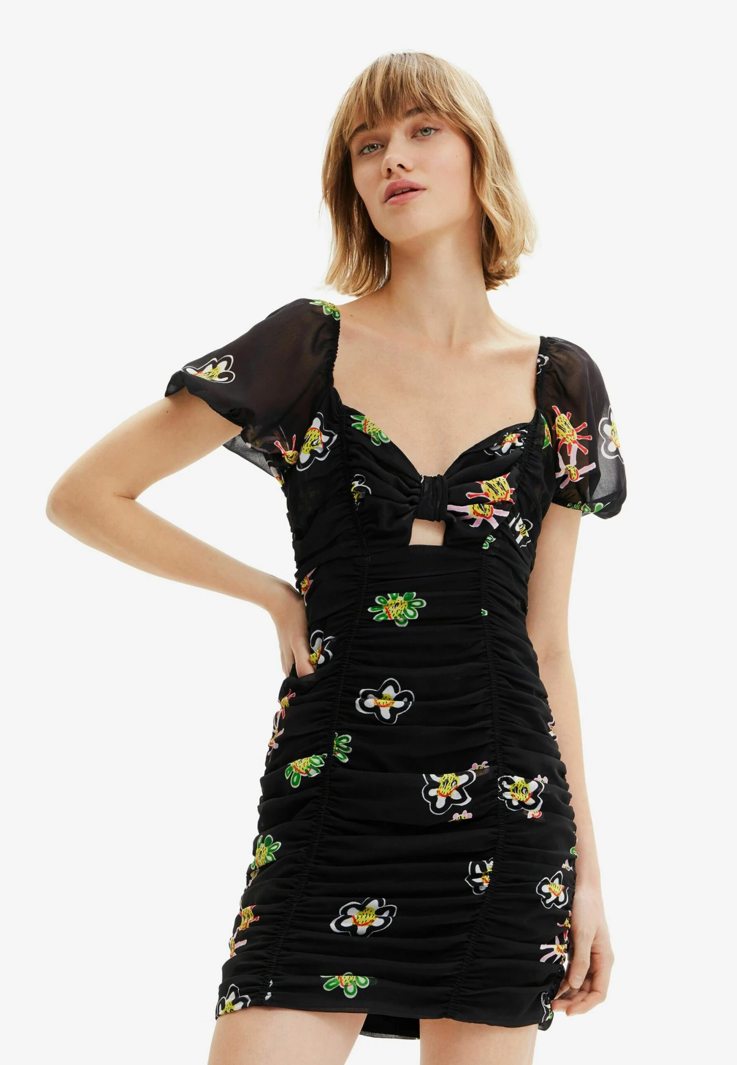 Desigual Fantasy Bust - Etui-Jurk - Black 1 Desigual Fantasy Bust - Etui-Jurk - Black