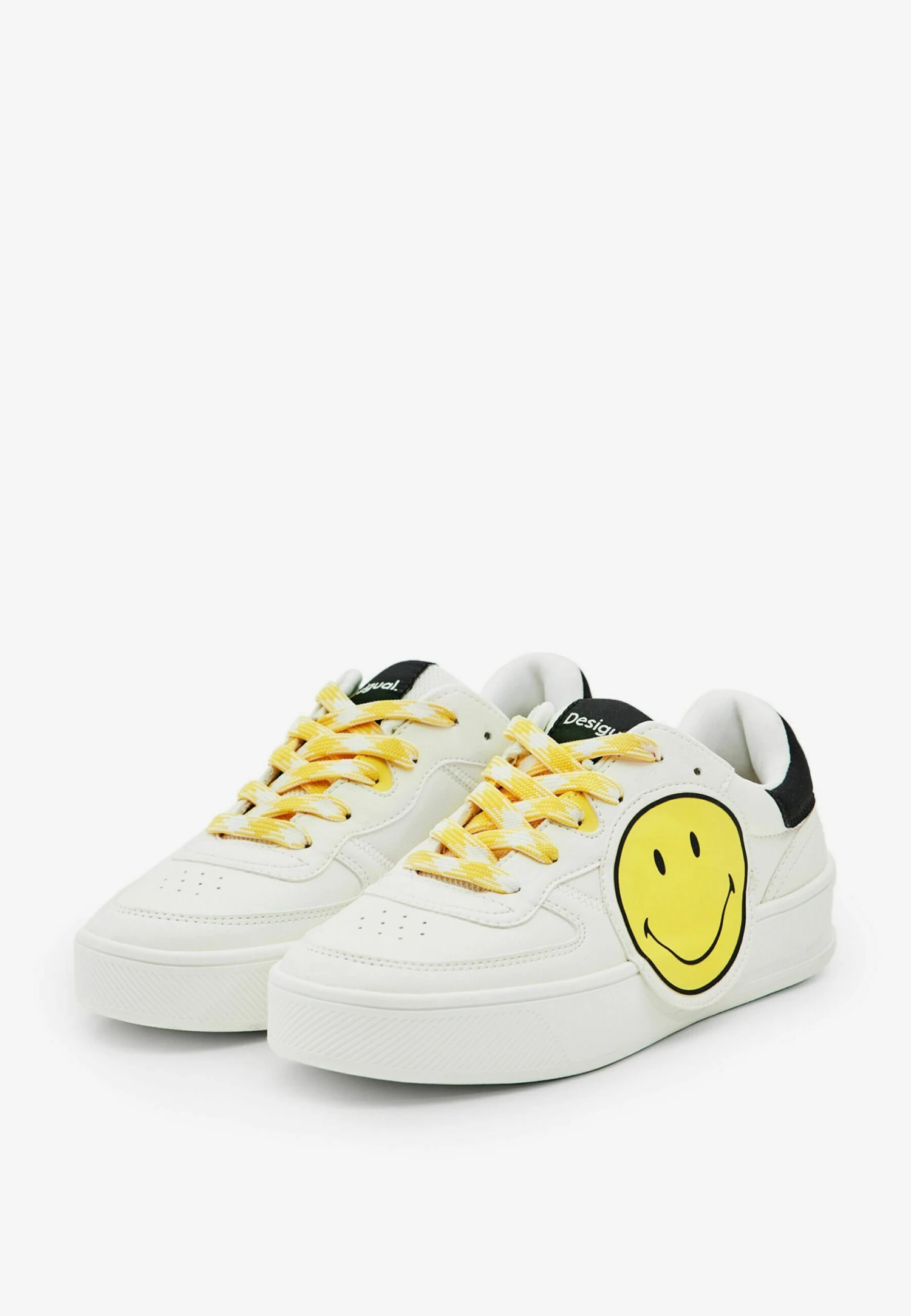 Desigual Smiley - Sneakers Laag - White 2 Desigual Smiley - Sneakers Laag - White - Afbeelding 2