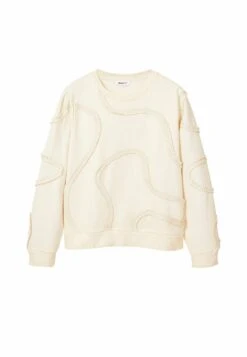 Desigual Pleated Strip - Sweater - Beige 11 Desigual Pleated Strip - Sweater - Beige -Desigual 569ca828632b4e169a3e2bddb9d0a336