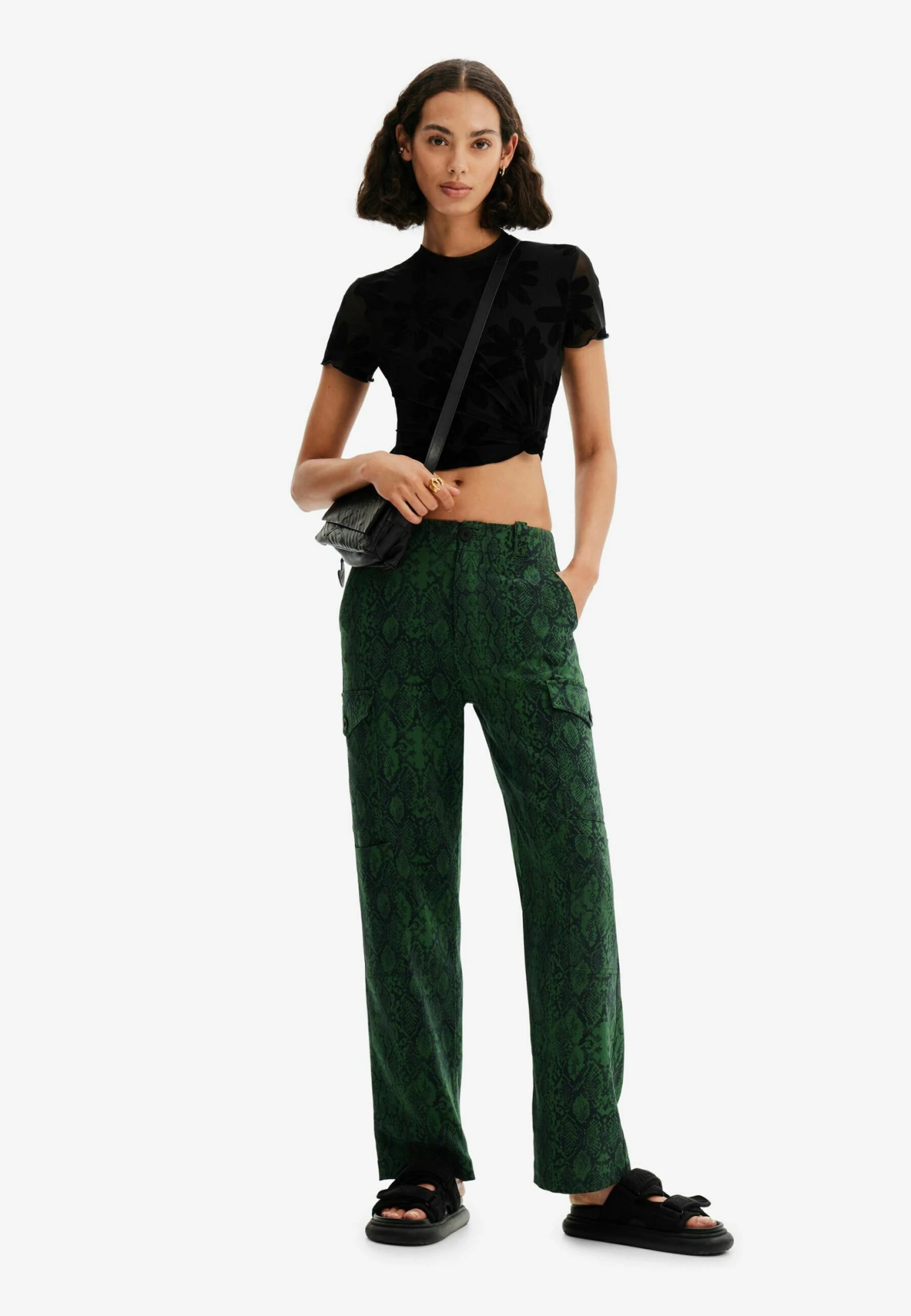 Desigual Cargobroek - Green 2 Desigual Cargobroek - Green - Afbeelding 2