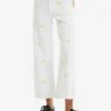 Desigual Daisy Cropped Culotte - Flared Jeans - White