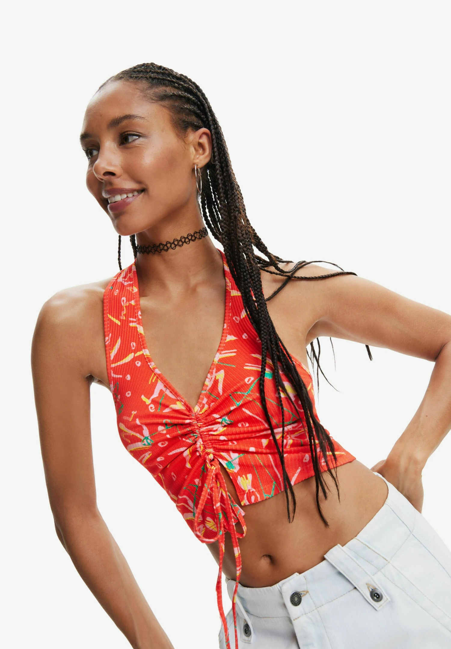 Desigual Designed By M. Christian Lacroix - Top - Red 4 Desigual Designed By M. Christian Lacroix - Top - Red - Afbeelding 4