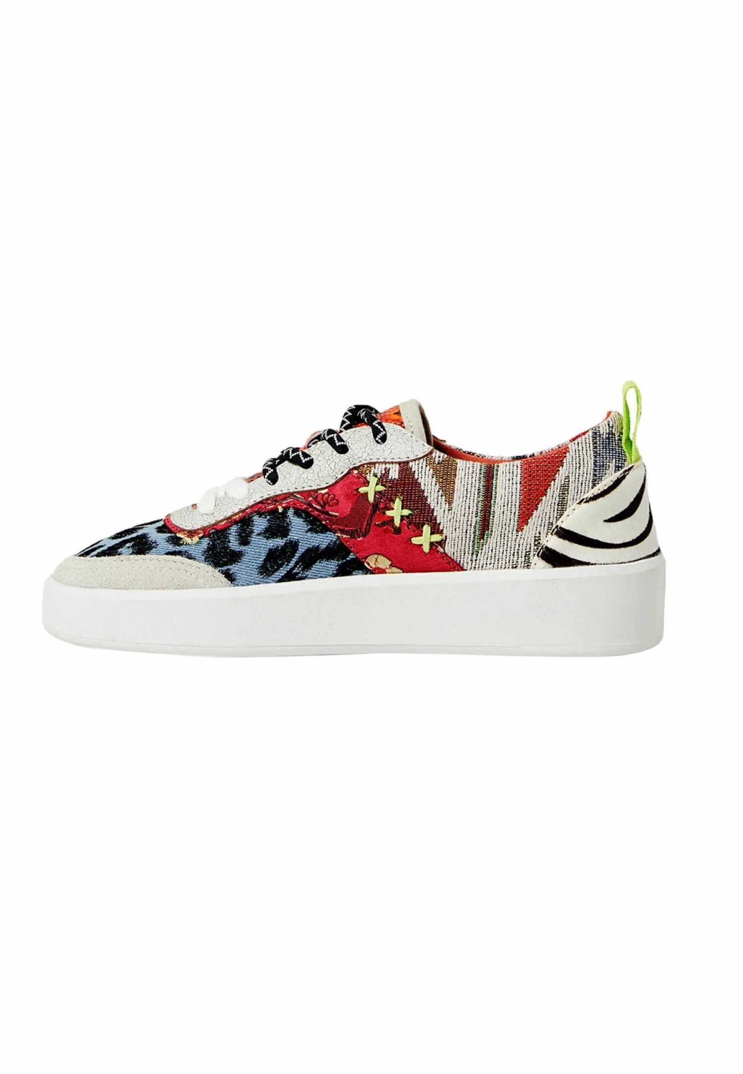 Desigual Patchwork Platform - Sneakers Laag - Multi Coloured 2 Desigual Patchwork Platform - Sneakers Laag - Multi Coloured - Afbeelding 2