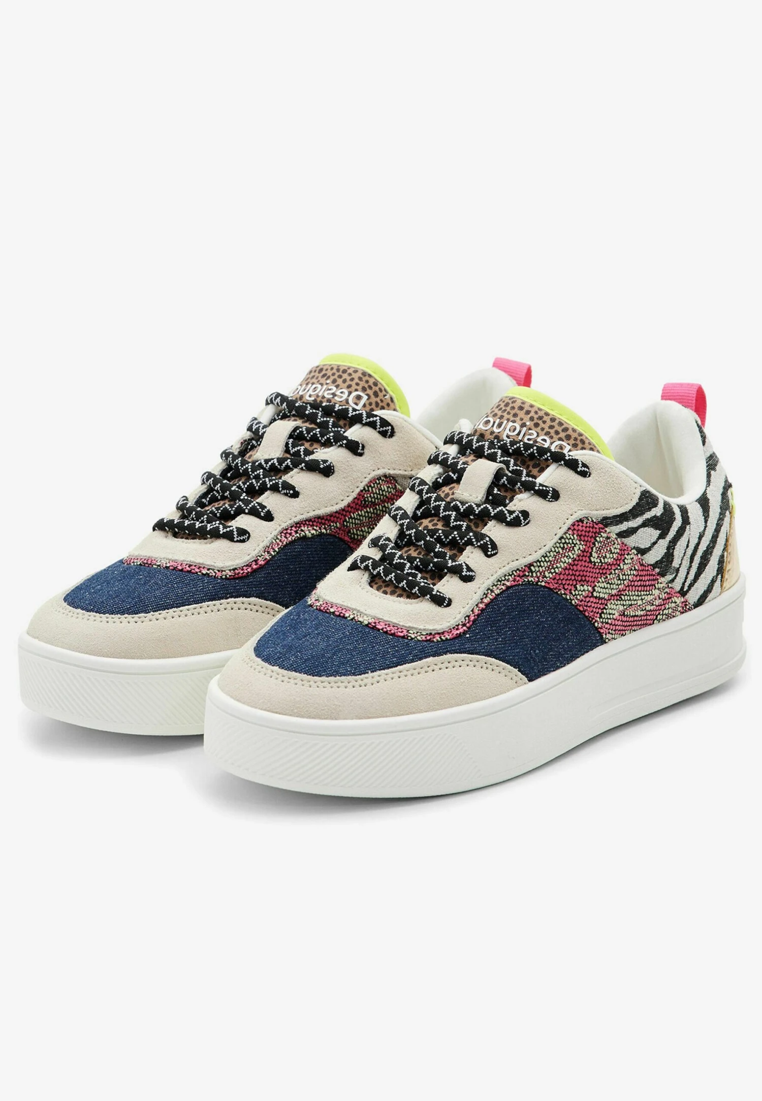 Desigual Patchwork Platform - Sneakers Laag - Multicoloured 3 Desigual Patchwork Platform - Sneakers Laag - Multicoloured - Afbeelding 3