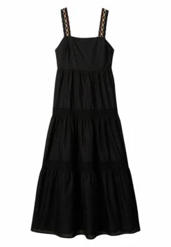 Desigual Long Embroidered Strap - Maxi-Jurk - Black -Desigual 5a51aa1a204c4fce9237d8d22b1d8b5a