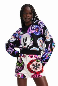Desigual Psicho Mickey - Sweater - Violeta Mistic