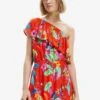Desigual Pink Pantherleeveless - Jurk - Red