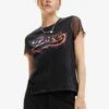 Desigual Graffiti Love - T-Shirt Print - Black