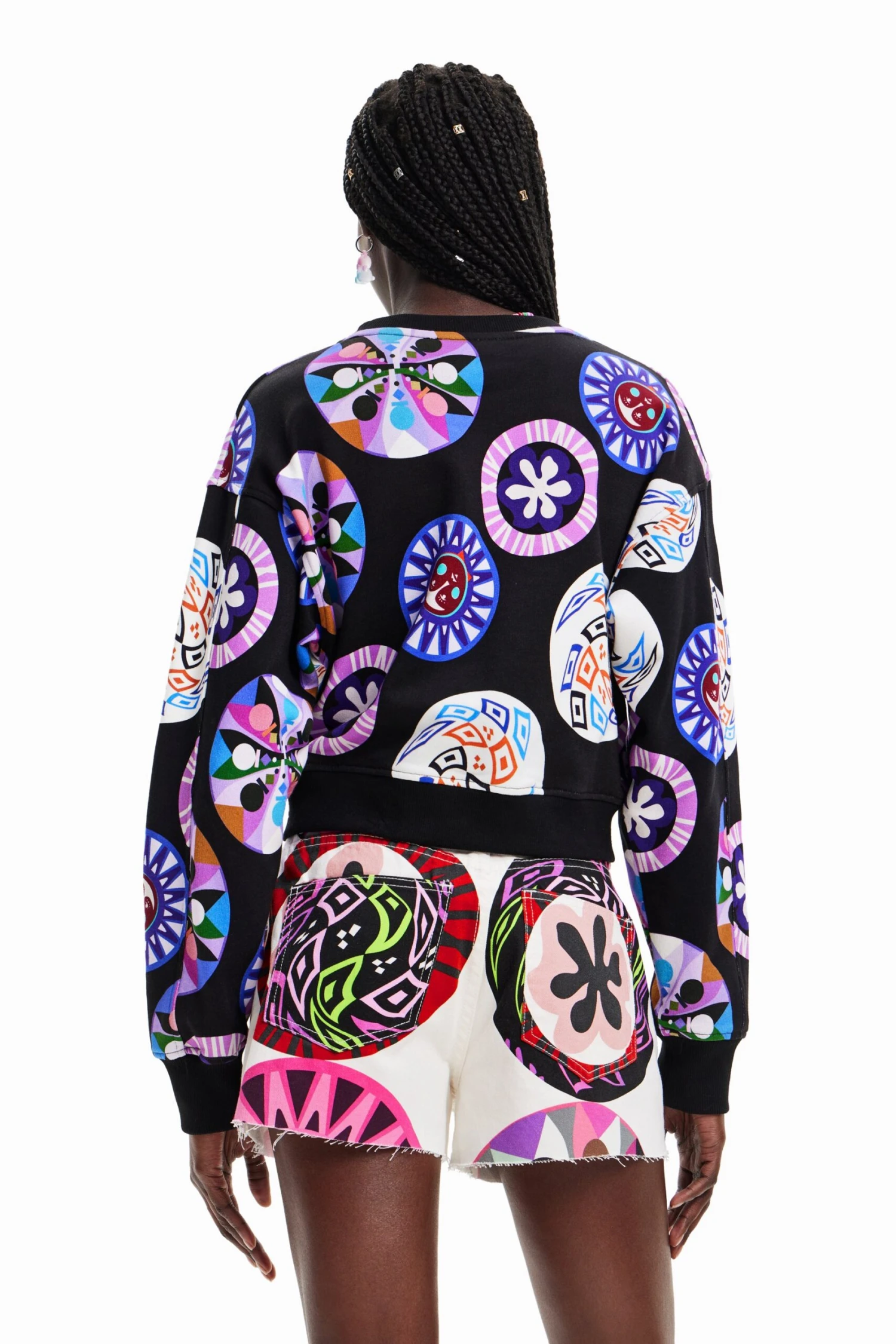 Desigual Psicho Mickey - Sweater - Violeta Mistic 3 Desigual Psicho Mickey - Sweater - Violeta Mistic - Afbeelding 3