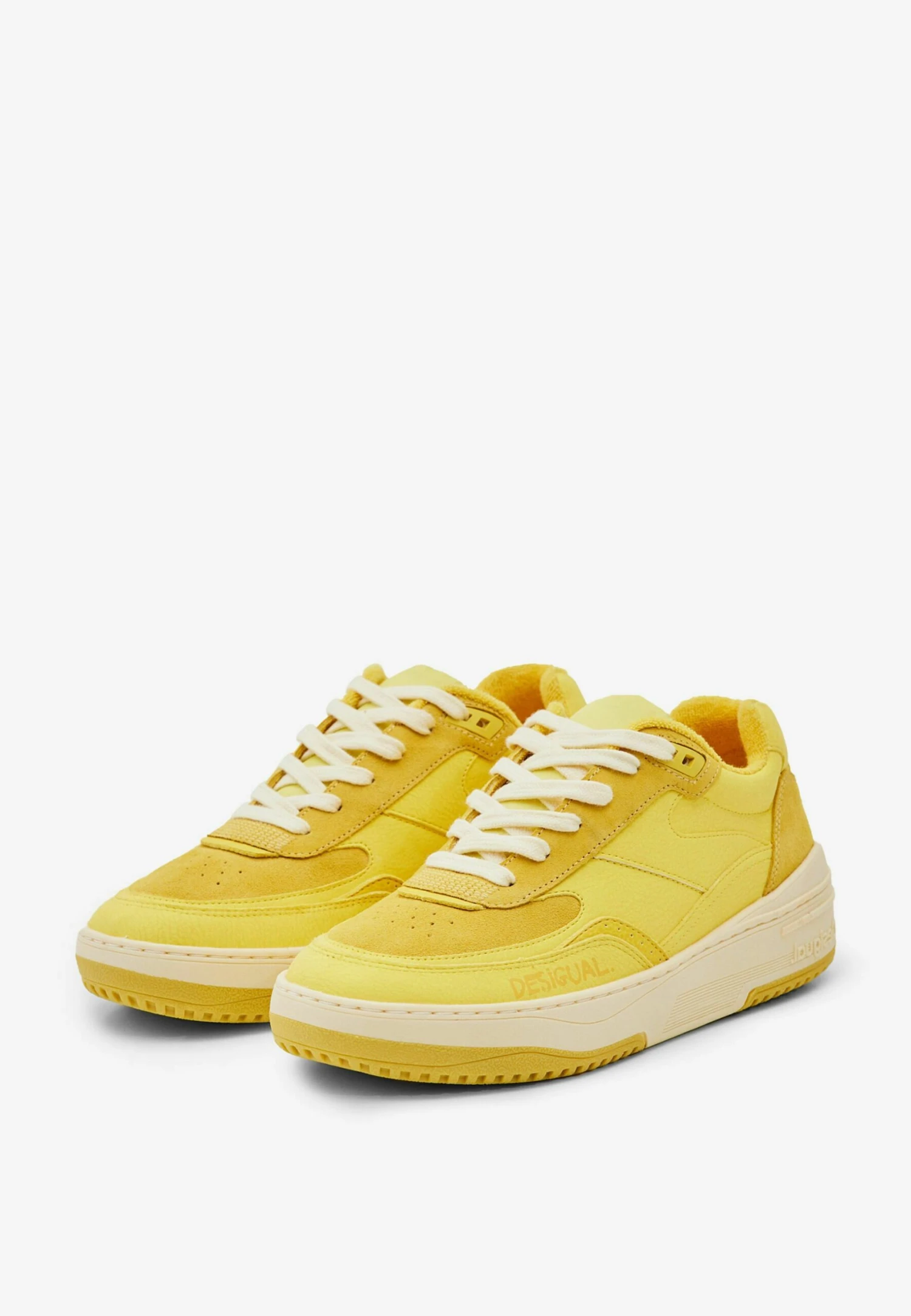 Desigual Retro Chunky Patchwork- Sneakers Laag - Yellow 3 Desigual Retro Chunky Patchwork- Sneakers Laag - Yellow - Afbeelding 3