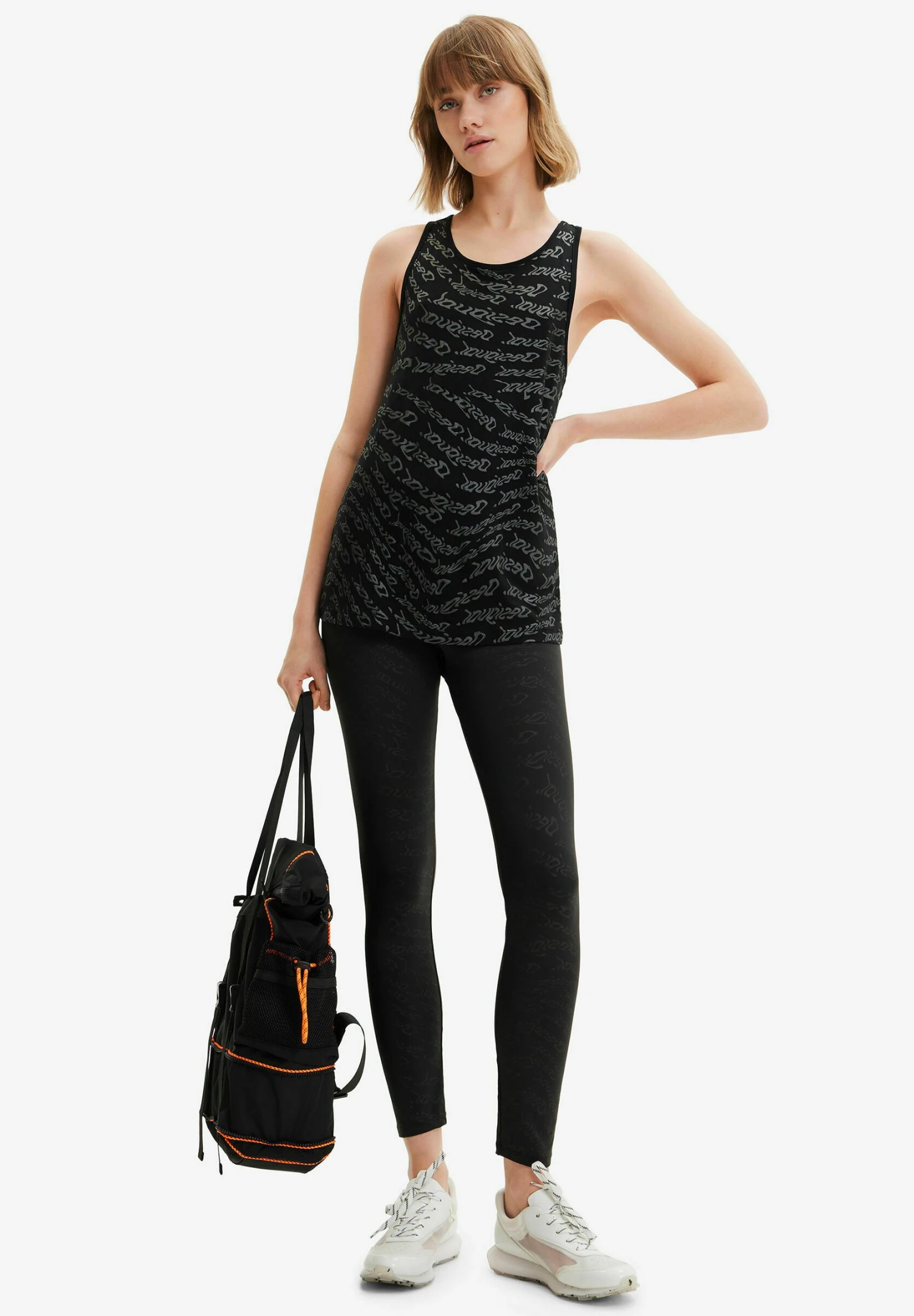 Desigual Sport Logo Vest - Top - Black 2 Desigual Sport Logo Vest - Top - Black - Afbeelding 2