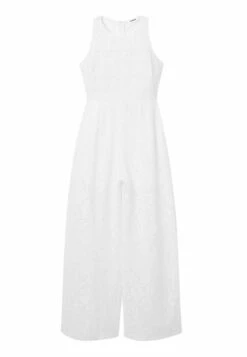 Desigual Long Embroidered Lace Jumpsuit - Jumpsuit - White -Desigual 634a982a98dc464b9cbf381dce67889b