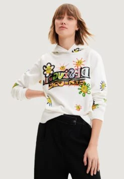 Desigual Arty Flocked - Hoodie - Sour Cream