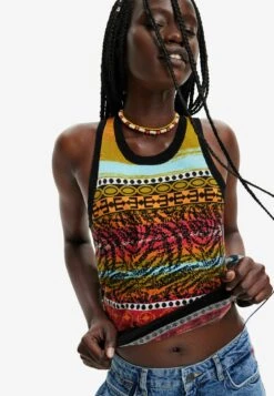 Desigual Reversible Triangle Bikini - Top - Orange -Desigual 66aea051efe74a409b585ca25622760f