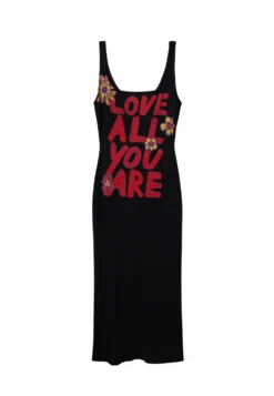 Desigual Slim Message Strappy - Gebreide Jurk - Black 9 Desigual Slim Message Strappy - Gebreide Jurk - Black -Desigual 677b3d664bbd4ab6b7be4be228a1a746 scaled