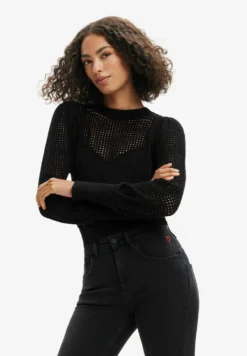 Desigual Knit Corset - Trui - Black