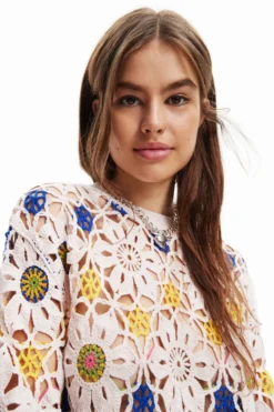 Desigual Daisies - Trui - White -Desigual 679d2224c1424f3db35e05ca1d5a4ca5 scaled