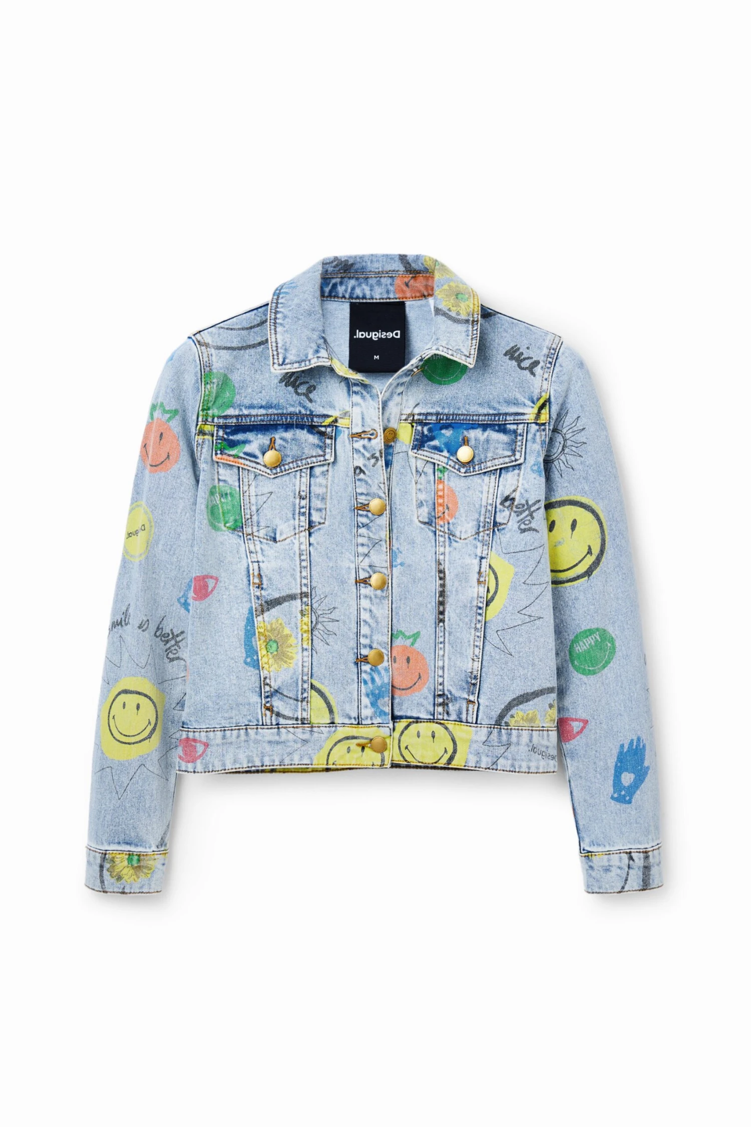 Desigual Chaq Smiley - Spijkerjas - Denim Medium Wash 4 Desigual Chaq Smiley - Spijkerjas - Denim Medium Wash - Afbeelding 4