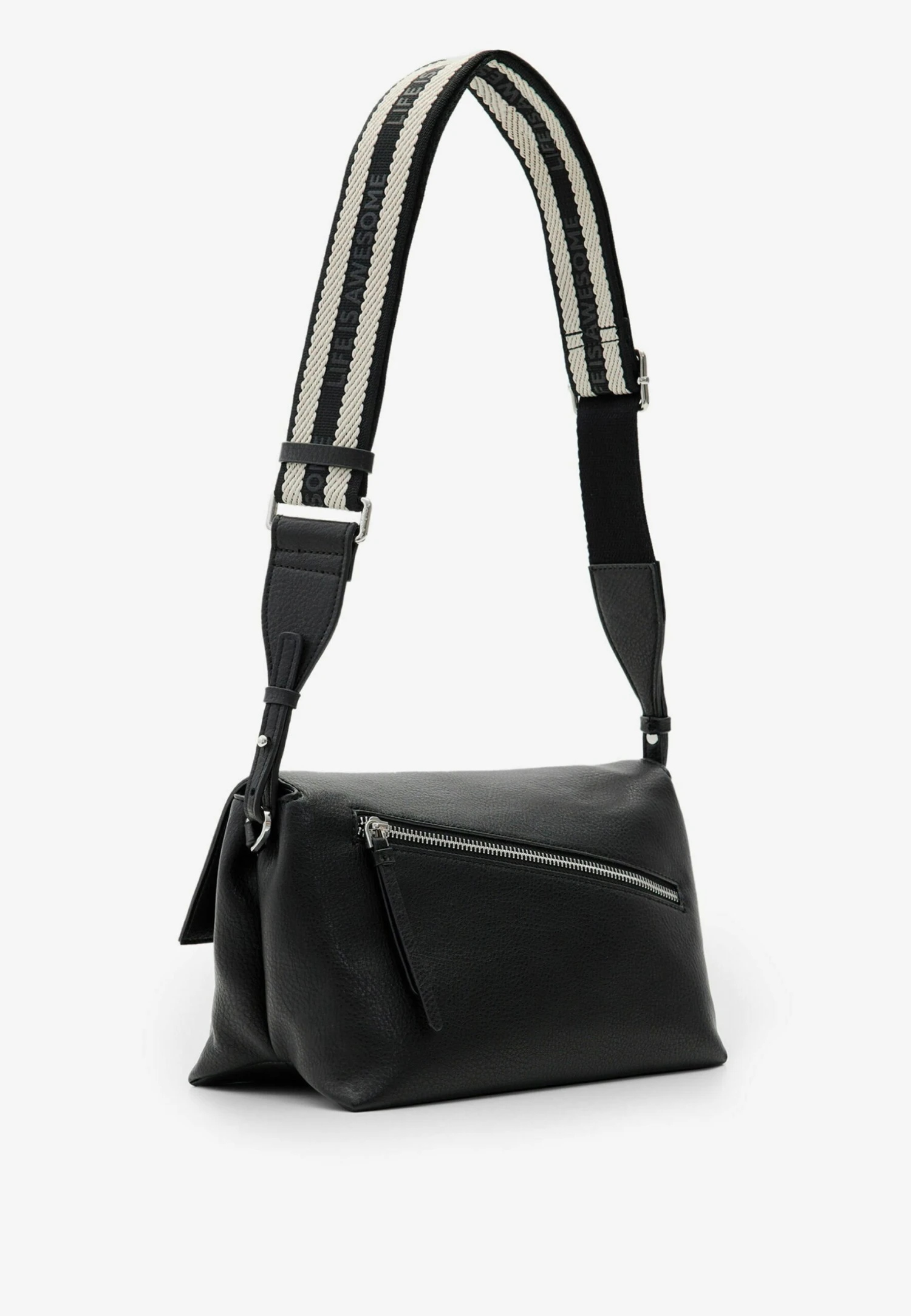 Desigual Midsize Half Logo - Schoudertas - Black 3 Desigual Midsize Half Logo - Schoudertas - Black - Afbeelding 3