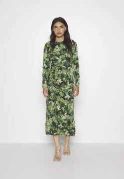 Desigual Vest Camoflower - Cocktailjurk - Kaki -Desigual 6a219049276247abae40fdf822792d3a