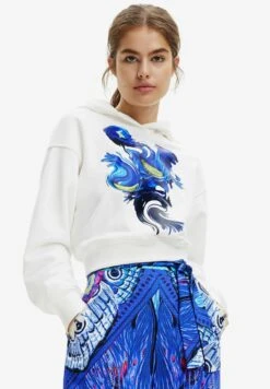 Desigual Arty Hoodie - Hoodie - White