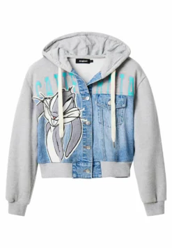 Desigual Bugs Bunny Trucker - Sweater Met Rits - Grey -Desigual 6a67156ad7284dc1826ab7d5d099d99f scaled