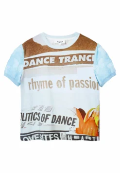 Desigual Textured Newspaper - T-Shirt Print - Blue -Desigual 6b72a098377d481c9e5173ff3bccfac7 scaled