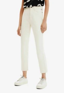 Desigual Straight Leg Jeans - White