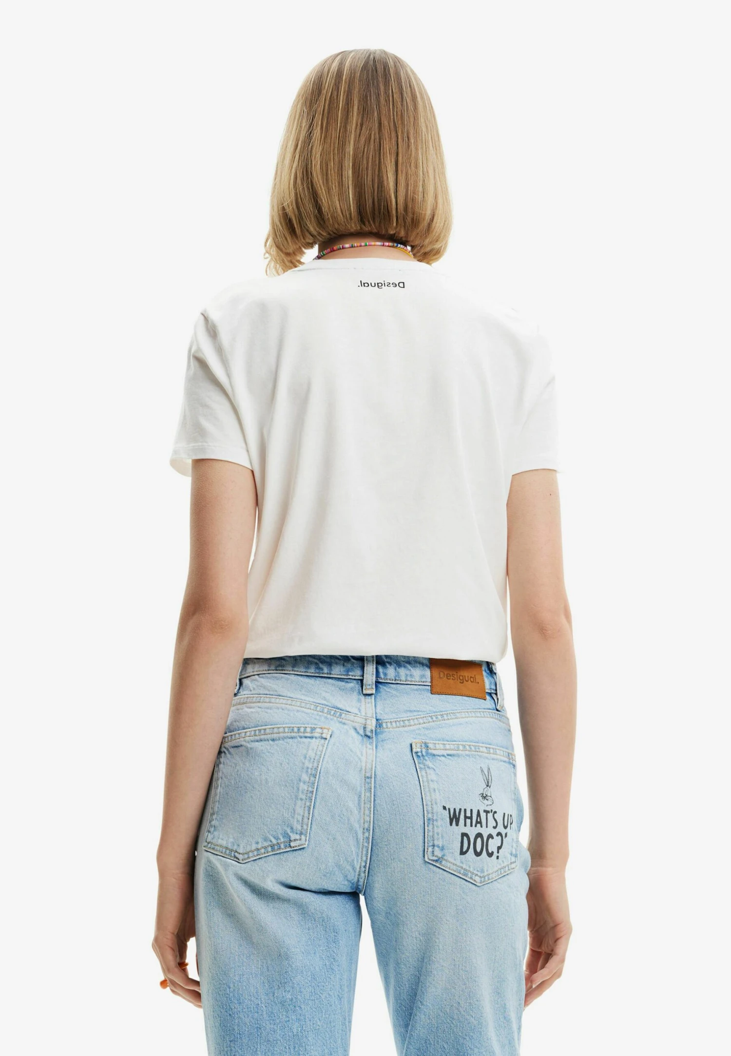Desigual Short Sleeve Bugs Bunny - T-Shirt Print - White 3 Desigual Short Sleeve Bugs Bunny - T-Shirt Print - White - Afbeelding 3