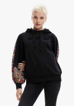 Desigual Embroidered Ethnic - Sweater - Black