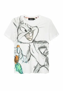 Desigual Short Sleeve Bugs Bunny - T-Shirt Print - White -Desigual 6eacc6892df54dfda0ec959e2d6b312f scaled