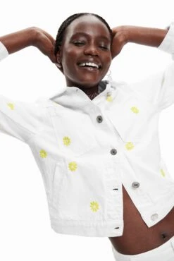 Desigual Chaq Dita - Spijkerjas - White -Desigual 6f49b754322f452b84ab05fdcf3db05d