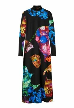 Desigual Slim Mineral Midi- Jerseyjurk - Black -Desigual 7010e9afe6414e029bf3e3126fca1eb9