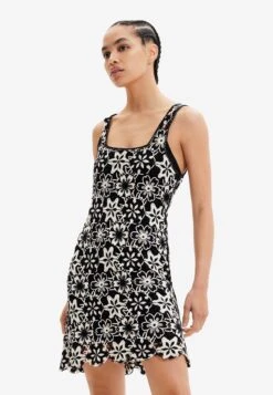 Desigual Ruched Collage Bodysuit - Cocktailjurk - Black