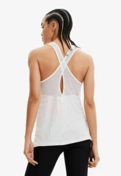 Desigual Sport Logo Vest - Top - White 7 Desigual Sport Logo Vest - Top - White -Desigual 7266b02ca20e40c1a0689303517ec7a7
