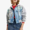 Desigual Bugs Bunny Trucker - Sweater Met Rits - Grey