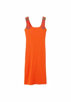 Desigual Slim Ribbed Strappy - Etui-Jurk - Orange 9 Desigual Slim Ribbed Strappy - Etui-Jurk - Orange -Desigual 75ff543fbc36416b98556675dc093b51 scaled