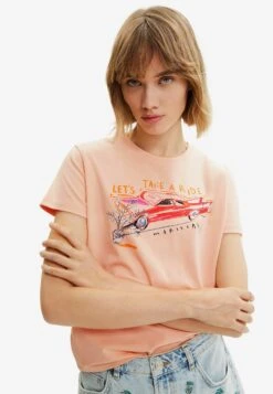 Desigual Swimwear - T-Shirt Print - Pink -Desigual 76c1fcf9dbdb479d86eec9d2d1851abd