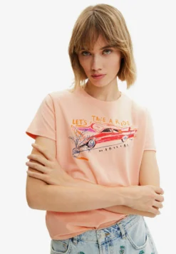 Desigual Swimwear - T-Shirt Print - Pink -Desigual 76c1fcf9dbdb479d86eec9d2d1851abd scaled