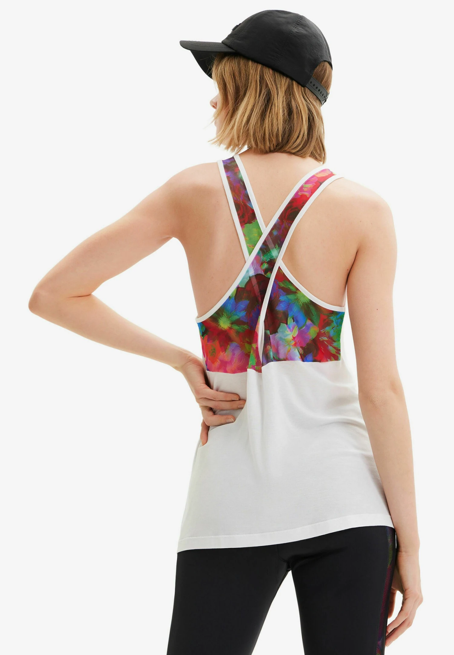 Desigual Asymmetric-Strapwimsuit - Top - White 3 Desigual Asymmetric-Strapwimsuit - Top - White - Afbeelding 3