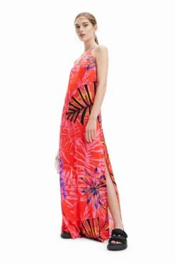 Desigual Vest Kawai - Maxi-Jurk - Poppy Coral