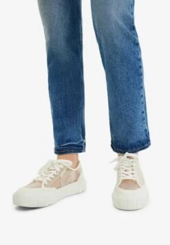 Desigual Transparent Platform - Sneakers Laag - White