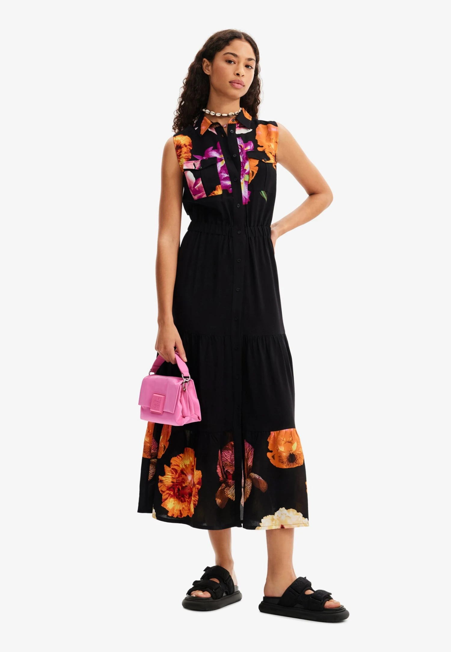 Desigual Designed By M. Christian Lacroix - Maxi-Jurk - Black 2 Desigual Designed By M. Christian Lacroix - Maxi-Jurk - Black - Afbeelding 2
