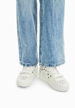 Desigual High- Hole - Sneakers Hoog - White